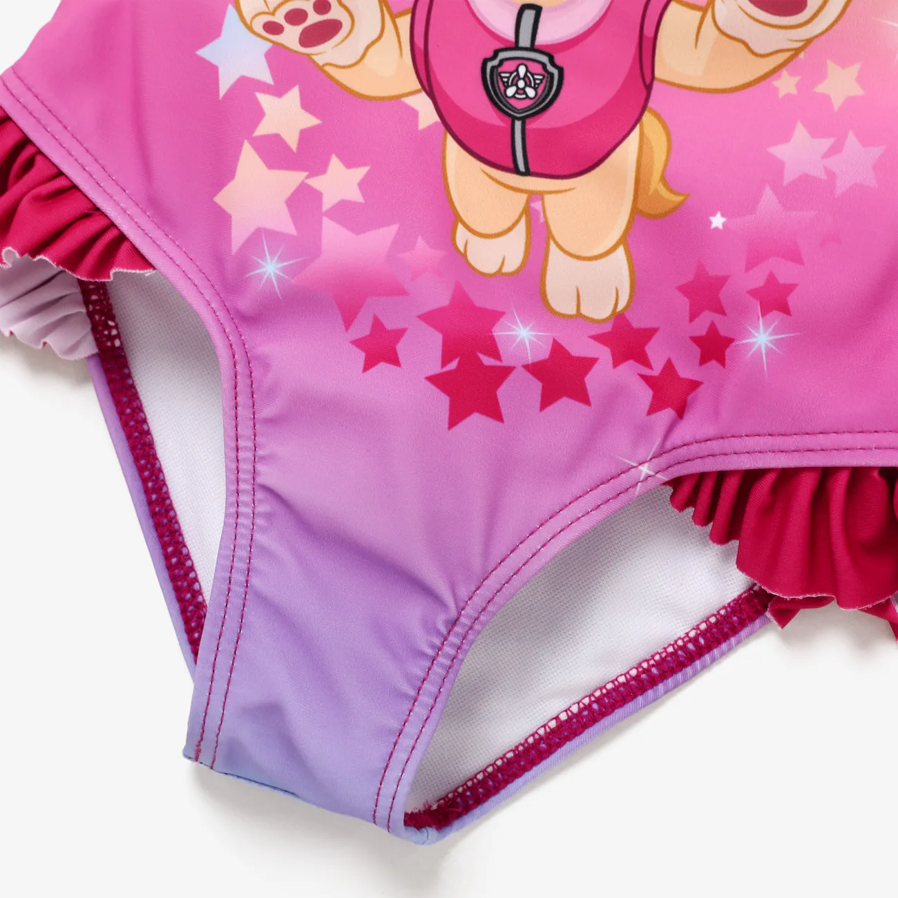 PAW Patrol Sweet Toddler Girls' One-piece Swimsuit with Slanted Shoulder Roseo big image 1