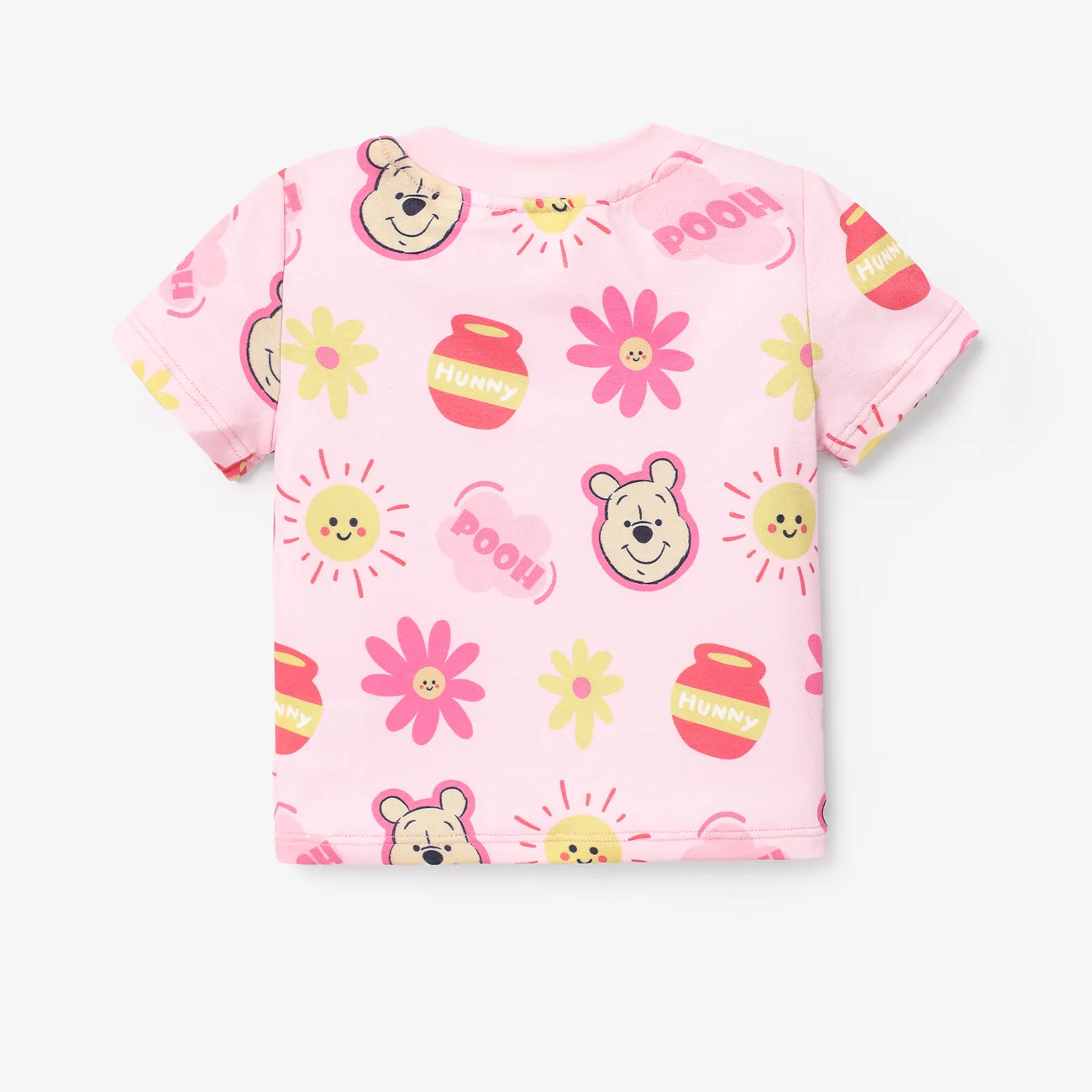 Disney Winnie the Pooh Unisex Infantil Camiseta Rosado big image 1