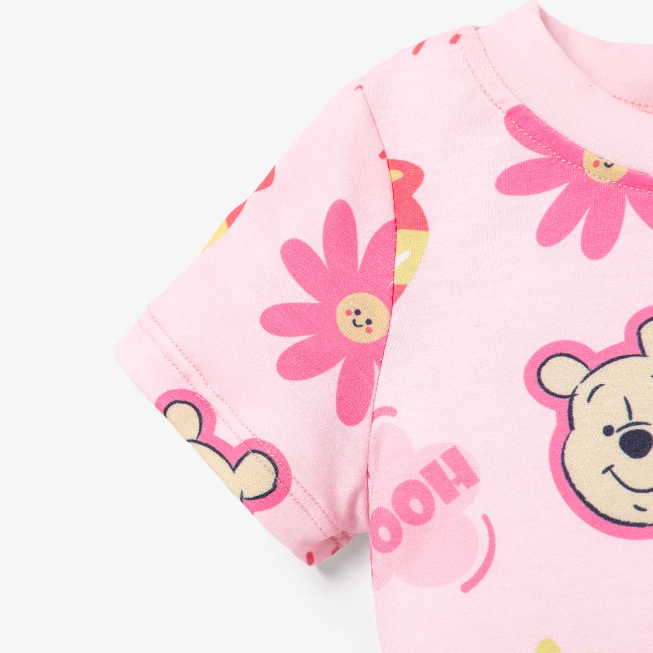 Disney Winnie the Pooh Unisexe Enfantin T-Shirt Rose big image 1