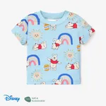 Disney Winnie the Pooh 1pc Baby/Toddler Boys/Girls Naia™ Character Print Rainbow/Floral T-Shirt

 Blue