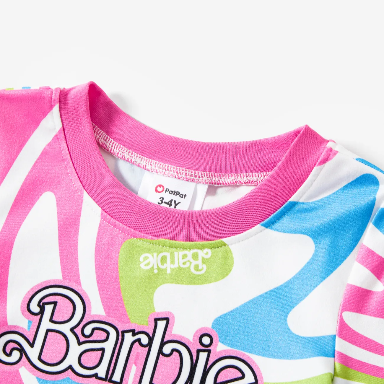 Barbie Dia da Mãe Manga curta Vestidos Mãe e eu Multicolorido big image 1