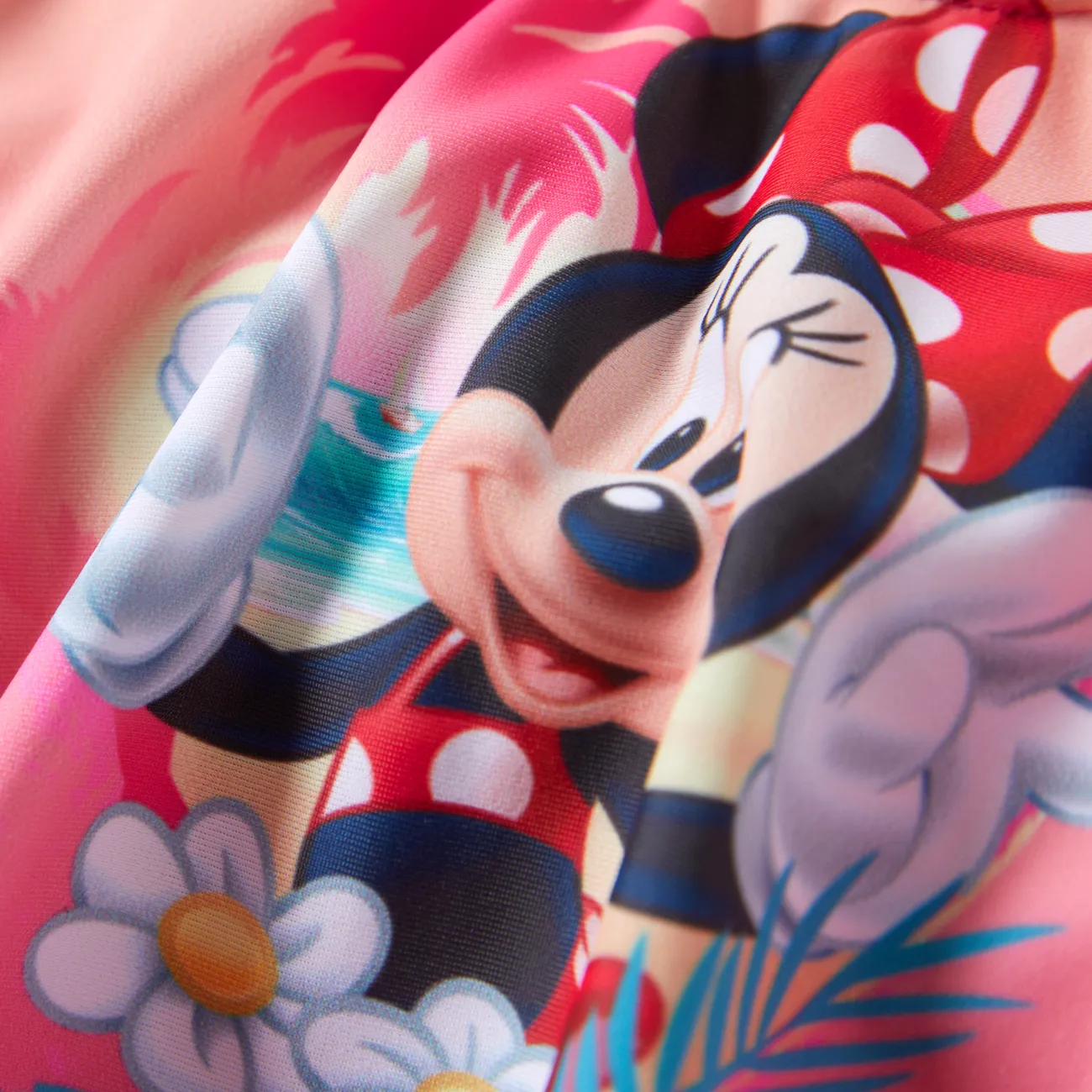 Disney Mickey and Friends Pascua Unisex Volantes Infantil Trajes de baño Rosado big image 1