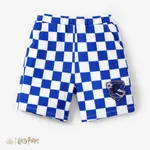 Harry Potter Toddler/Kid Boy 1pc Chess Grid pattern Preppy style Polo Shirt or Shorts
 BLUEWHITE