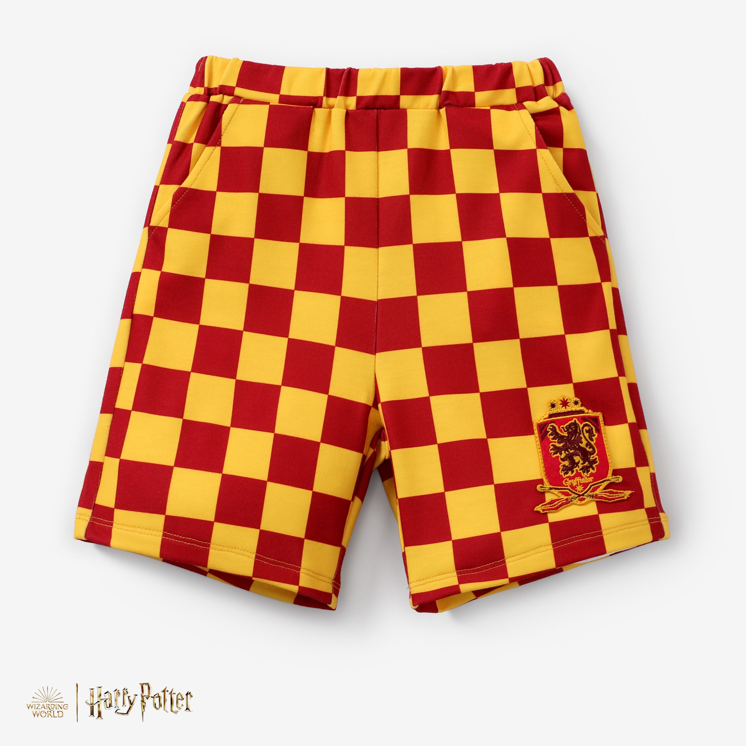 Harry Potter Enfant En Bas âge/enfant Garçon 1pc Grille D’échecs Motif Preppy Style Polo Ou Shorts