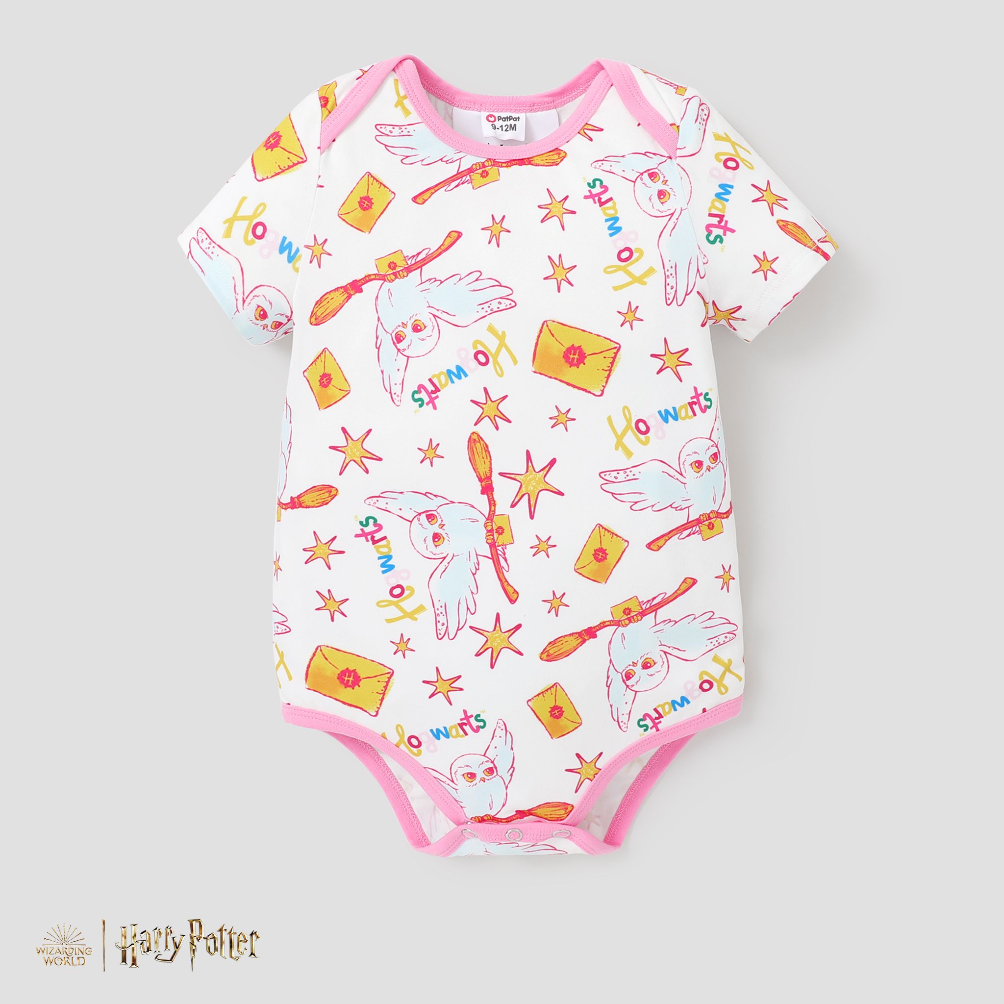 Harry Potter Baby Girl/Boy 94%cotton Hogwarts Owl Envelope Pattern Romper