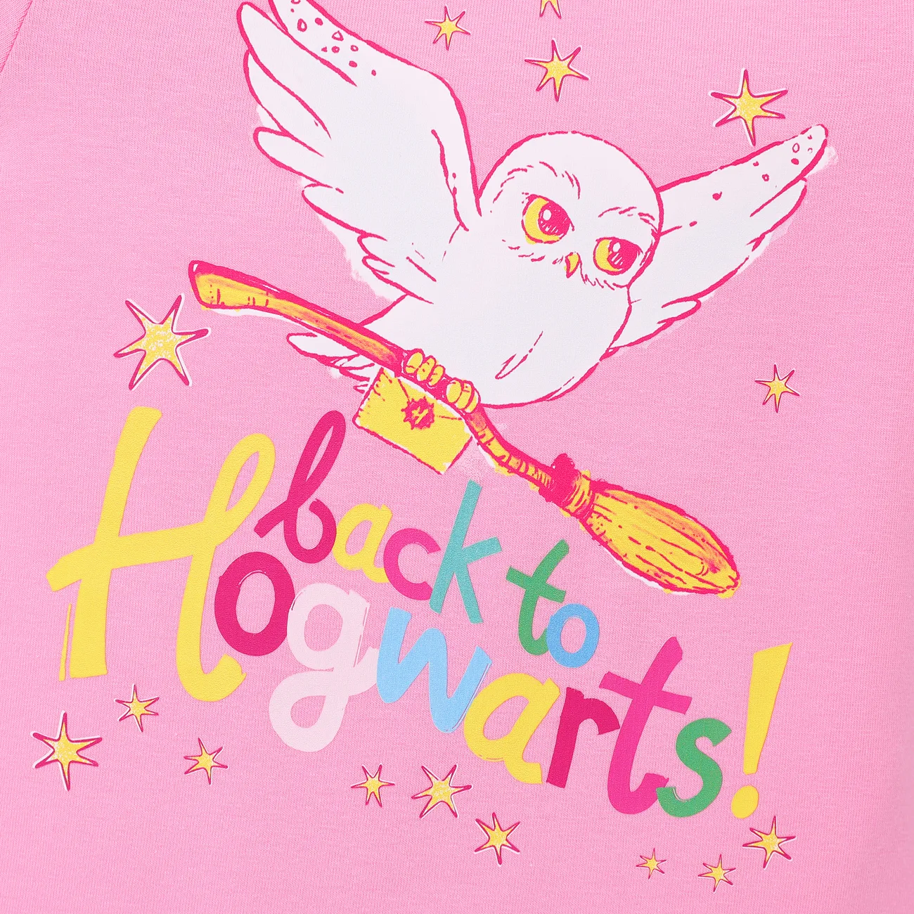 哈利波特 嬰兒 女 童趣 短袖 連身衣 粉色 big image 1