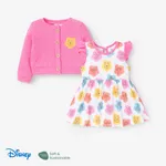 Disney Winnie the Pooh Baby Girl 2pcs Cardigan and Character Naia™ Print Dress Set Roseo