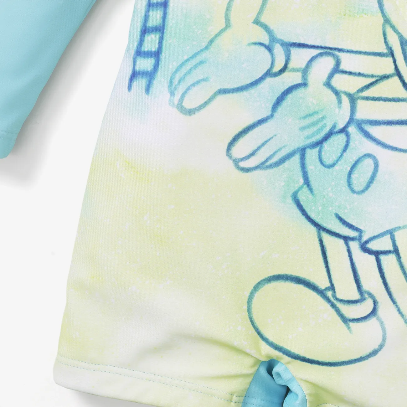 Disney Mickey and Friends 2件 嬰兒 中性 立體造型 童趣 短袖 泳衣 藍色 big image 1