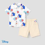 Disney Winnie the Pooh Toddler Boy 2pcs Shirt with Lapel and Shorts Set OffWhite