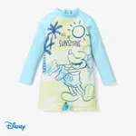 Disney Mickey and Friends ملابس سباحة مواليد للجنسين كم قصير مجسَّم شخصيات أزرق