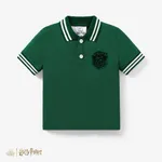 Harry Potter Toddler/Kid Boy 1pc Chess Grid pattern Preppy style Polo Shirt or Shorts
 CYAN-