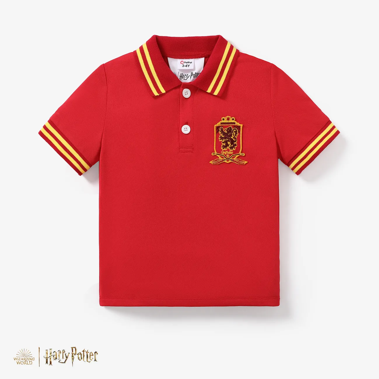 Harry Potter Toddler/Kid Boy 1pc Chess Grid pattern Preppy style Polo Shirt or Shorts
 CarmineRed big image 1