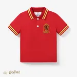 Harry Potter Toddler/Kid Boy 1pc Chess Grid pattern Preppy style Polo Shirt or Shorts
 CarmineRed