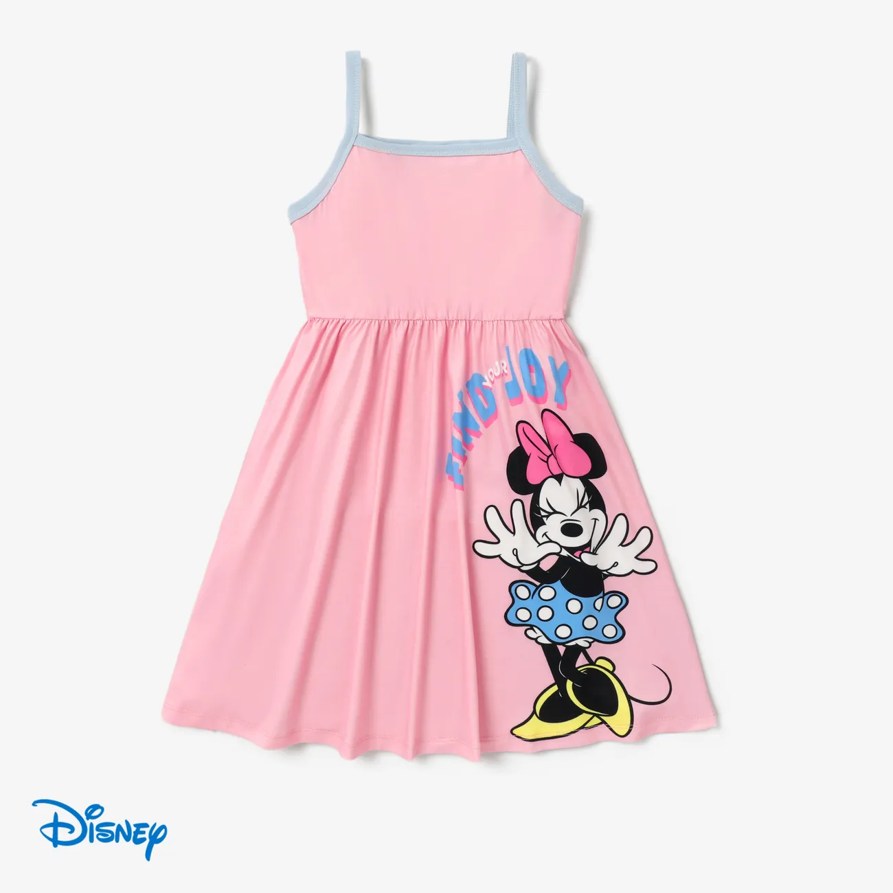 Disney Mickey and Minnie polka-dot denim jacket or suspender Minnie pattern dress Pink big image 1