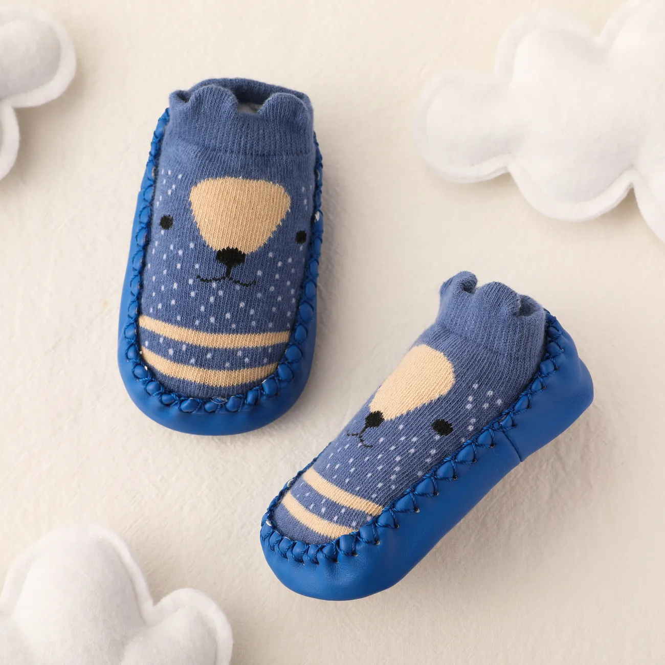 Baby Girl/Boy Childlike Style Animal Pattern Prewalker Shoes Deep Blue big image 1