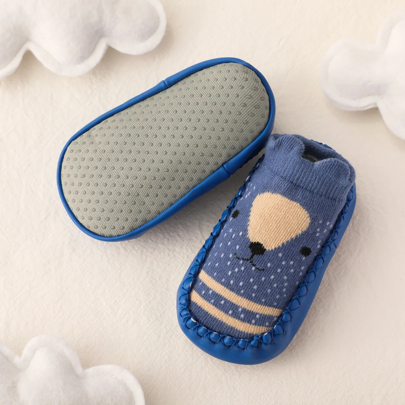 Baby Girl/Boy Childlike Style Animal Pattern Prewalker Shoes Deep Blue big image 1