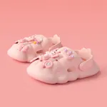 小童 大童 中性 童趣 動物圖案 涼鞋 粉色
