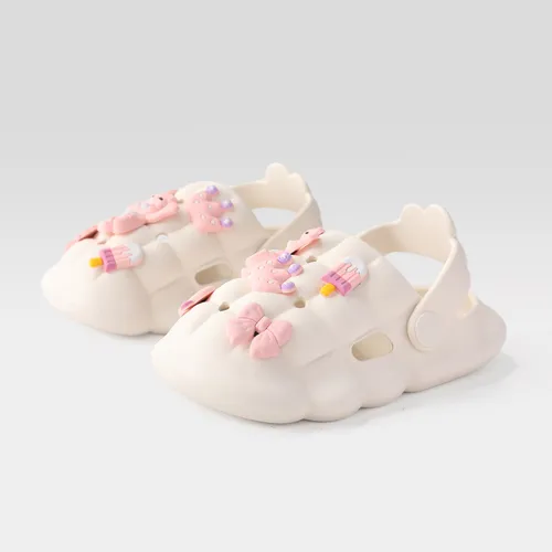 Kleinkind/Kinder Kindliches 3D-Bärenmuster Vent Clogs Weiche Sohle Sandalen