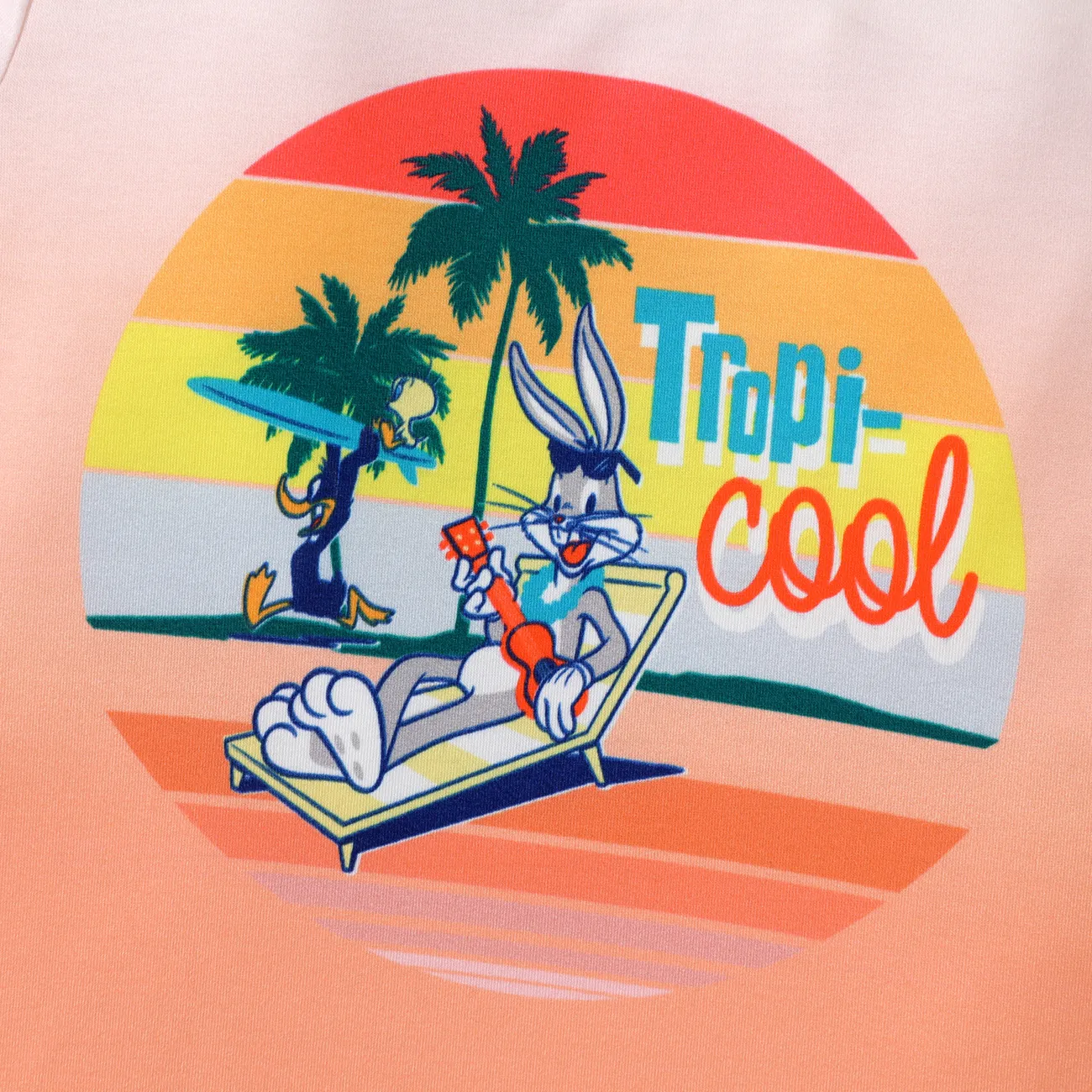 Looney Tunes Ostern Kleinkinder Jungen Kindlich Kurzärmelig T-Shirts orange big image 1