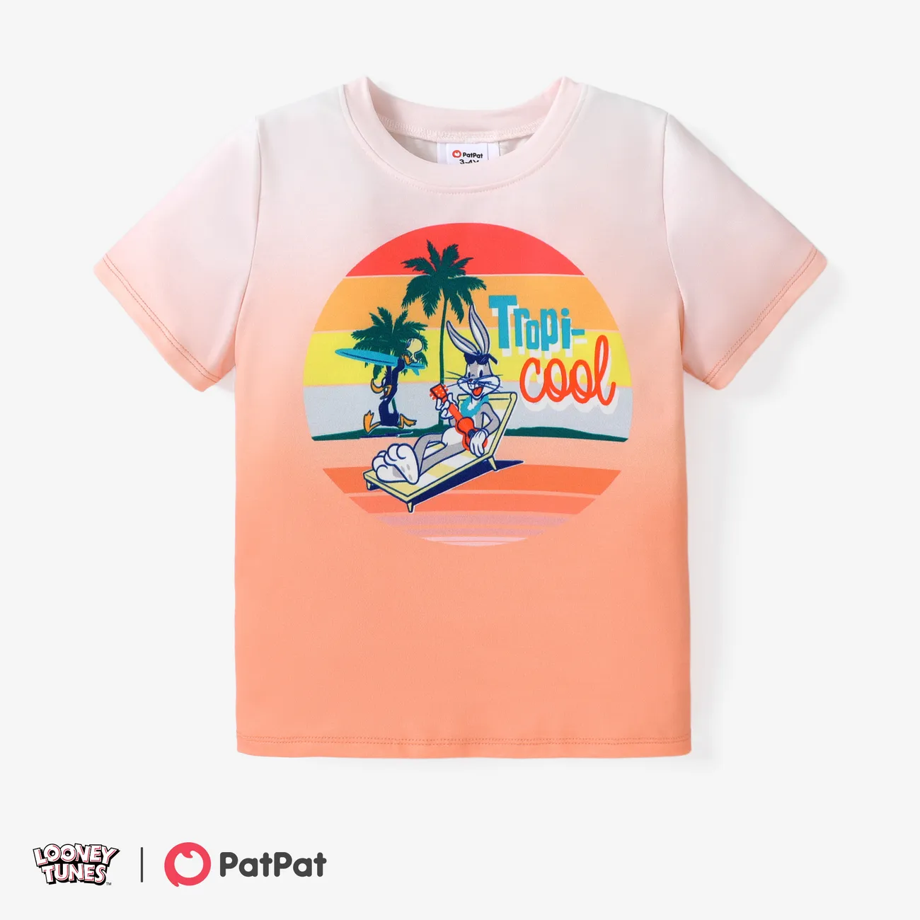 Looney Tunes Ostern Kleinkinder Jungen Kindlich Kurzärmelig T-Shirts orange big image 1