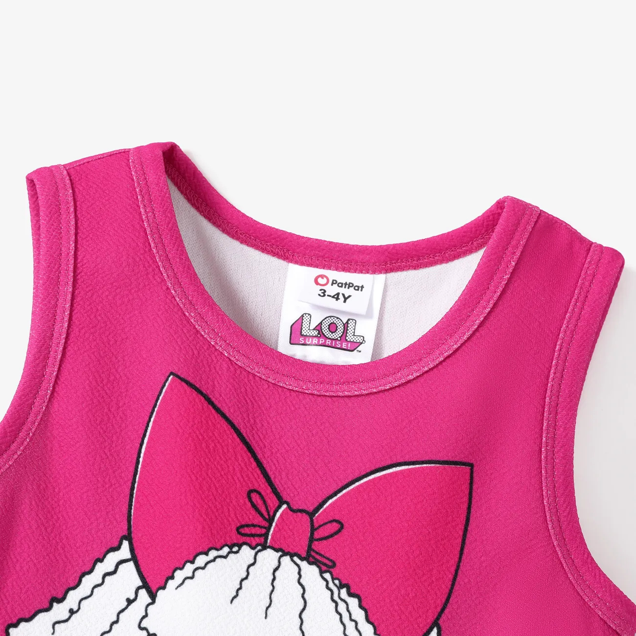L.O.L. SURPRISE! Toddler Girl Character Print Layered Ruffle Hem Dress
 Roseo big image 1