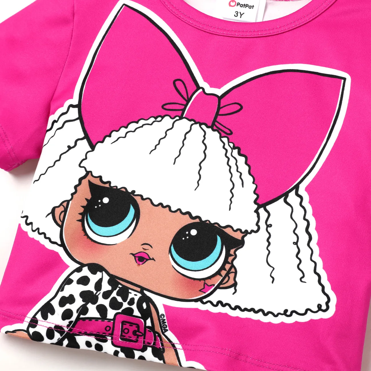 L.O.L. SURPRISE! Toddler Girl/Kid Girl Graphic Print Short-sleeve Tee and Skirt Roseo big image 1