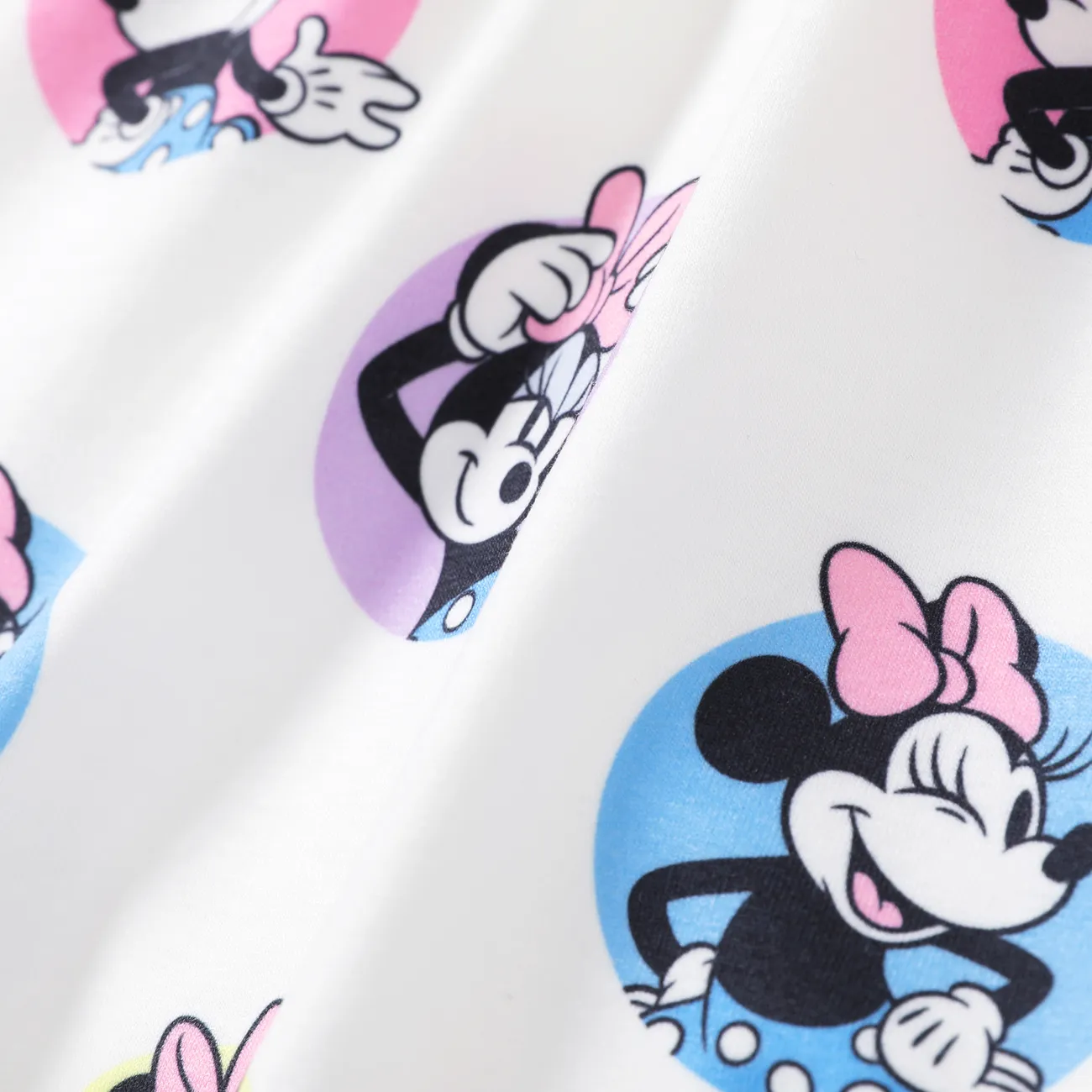 Disney Mickey and Friends IP Chica Mangas con volantes Infantil Vestidos Blanco big image 1