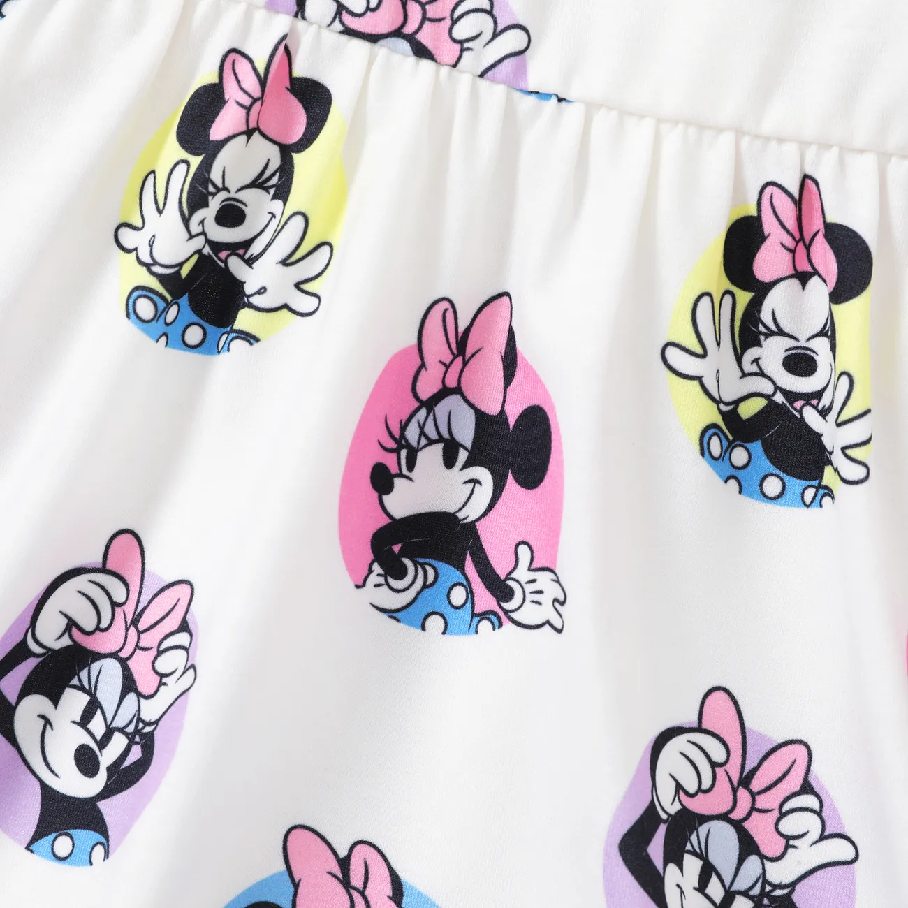 Disney Mickey and Friends IP Fille Manches à volants Enfantin Robes Blanc big image 1