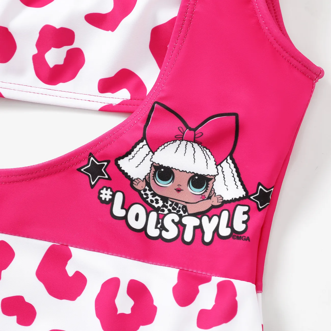 LOL Surprise Character 1pcs Toddler/Kid Girls' Leopard Swimsuit
 Roseo big image 1
