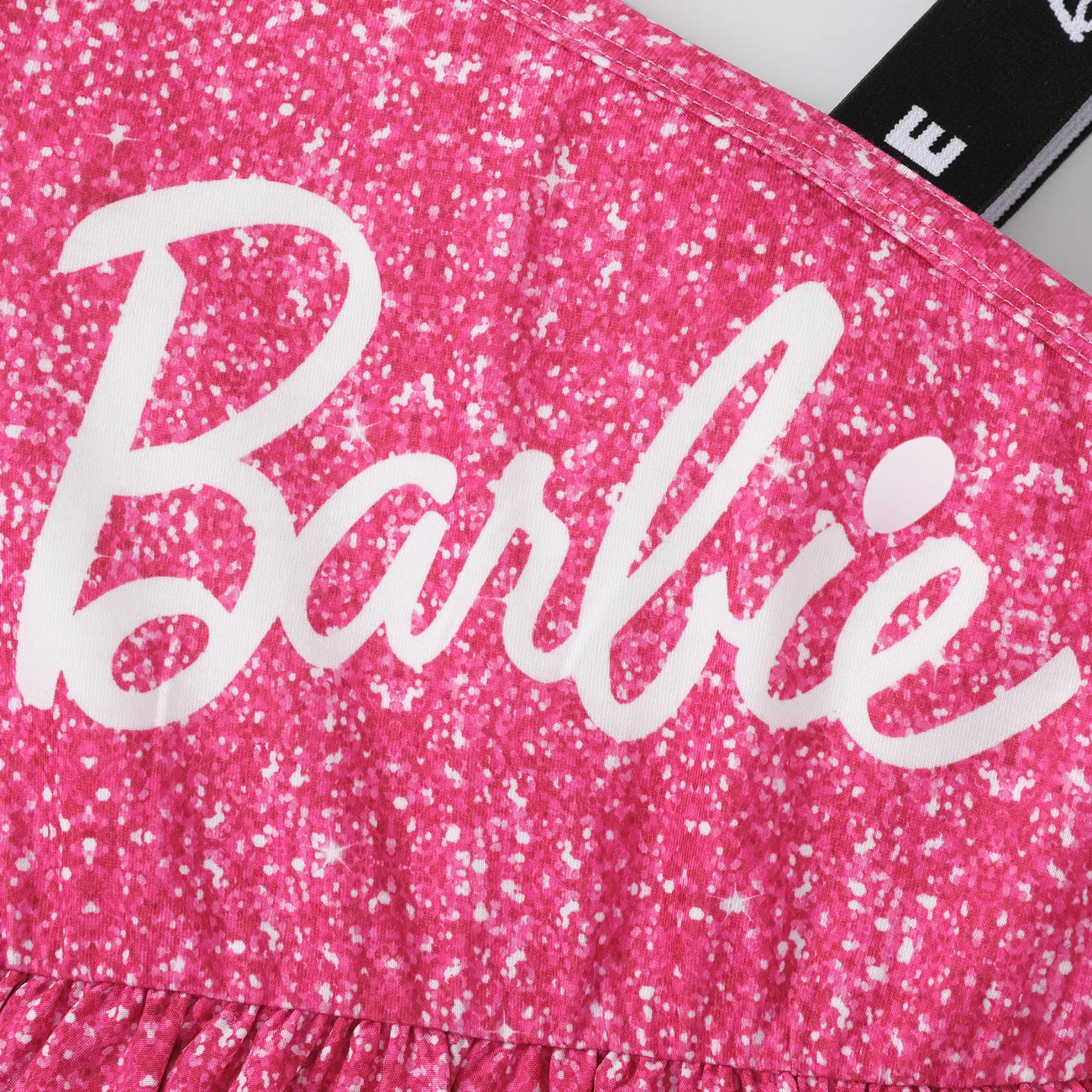 Barbie Toddler/Kid Girls 1pc One shouder desgin multi-layer Dress
 PINK-1 big image 1