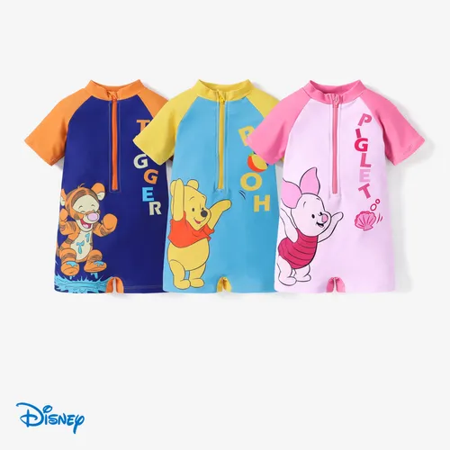 Disney Winnie the Pooh Bebé Niña/Niño Personaje Estampado Cremallera Frontal Traje de Baño de una Pieza
