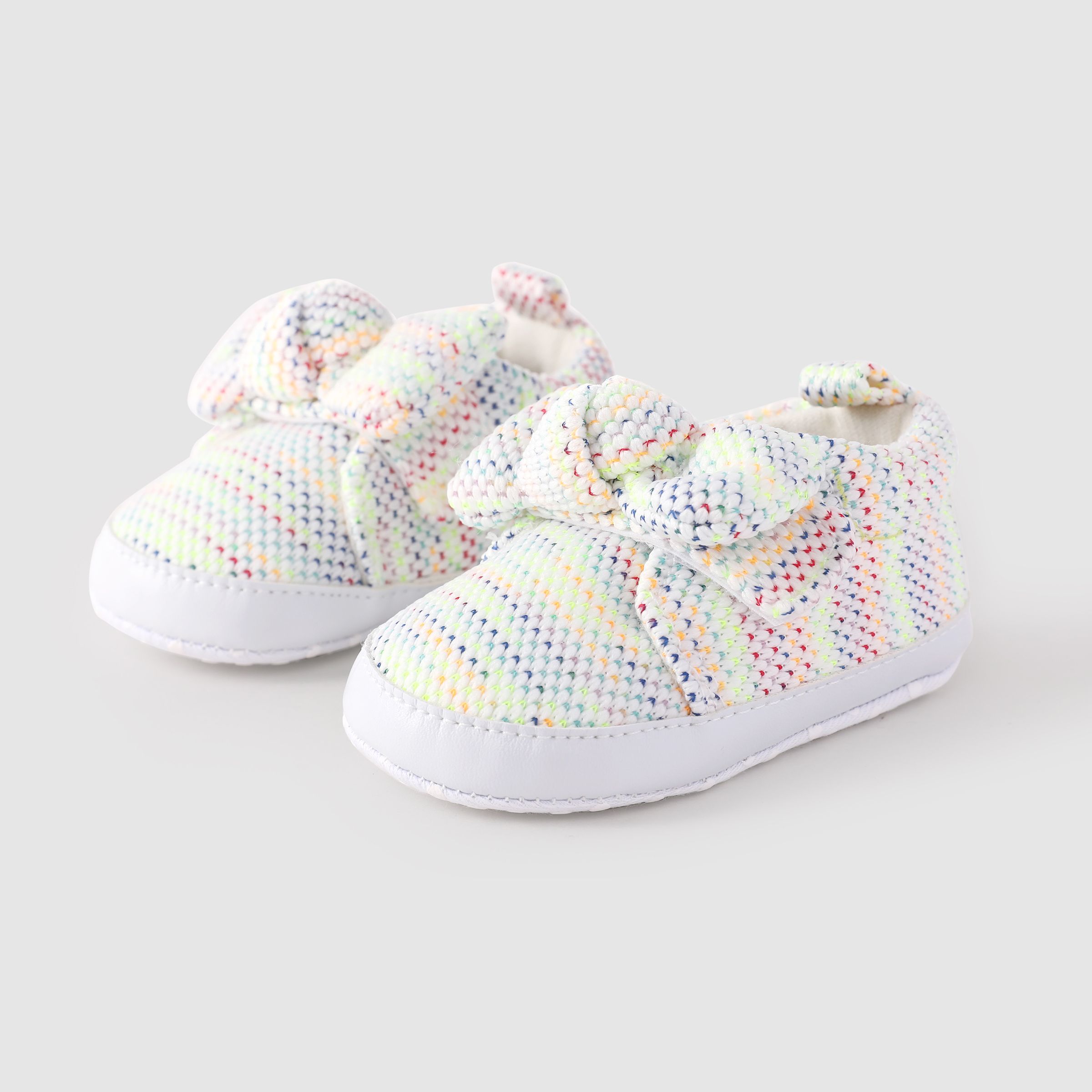 Baby/Toddler Girl Casual 3D Hyper-Tactile Bow-tie Colorful Prewalker Shoes