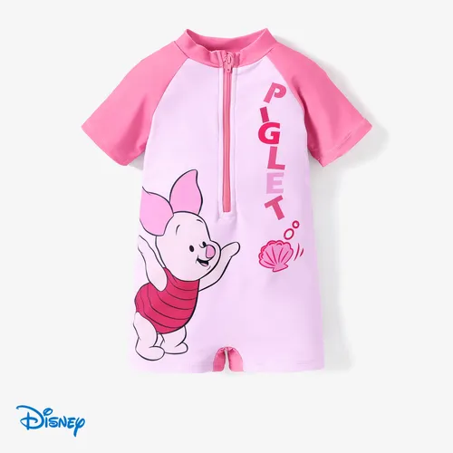 Disney Winnie Puuh Baby Mädchen/Junge Figur Print Reißverschluss vorne Einteiliger Badeanzug