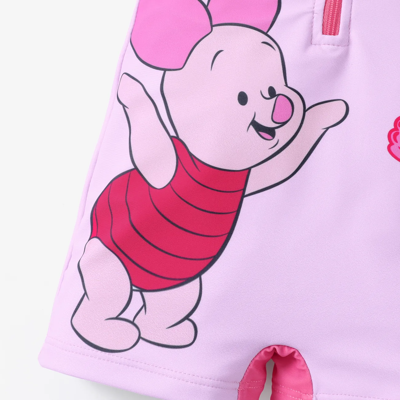 Disney Winnie the Pooh Baby Unisex Reißverschluss Sportlich Kurzärmelig Badeanzüge rosa big image 1