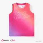 Barbie 1pc Toddler/Kids Girls Sporty Rainbow Alphabet Tank top/t-shirt/pants
 Roseo