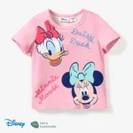 Disney Mickey and Friends Páscoa Criança Menina Infantil Manga curta T-shirts Rosa