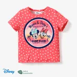 Disney Mickey and Friends Páscoa Criança Menina Infantil Manga curta T-shirts Vermelho