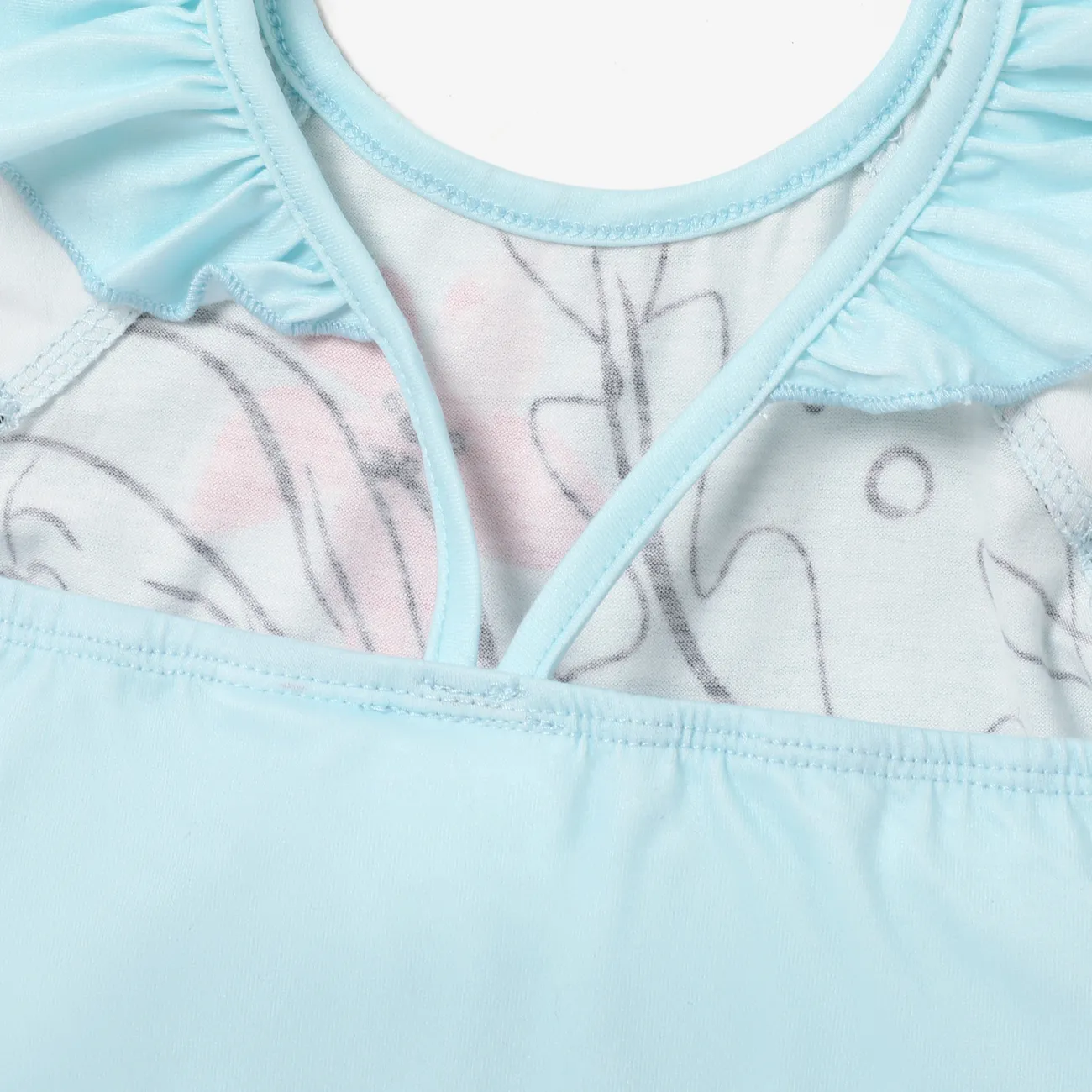 Disney princess Toddler Girls Flutter Sleeve Naia™ Character Print Top Blue big image 1