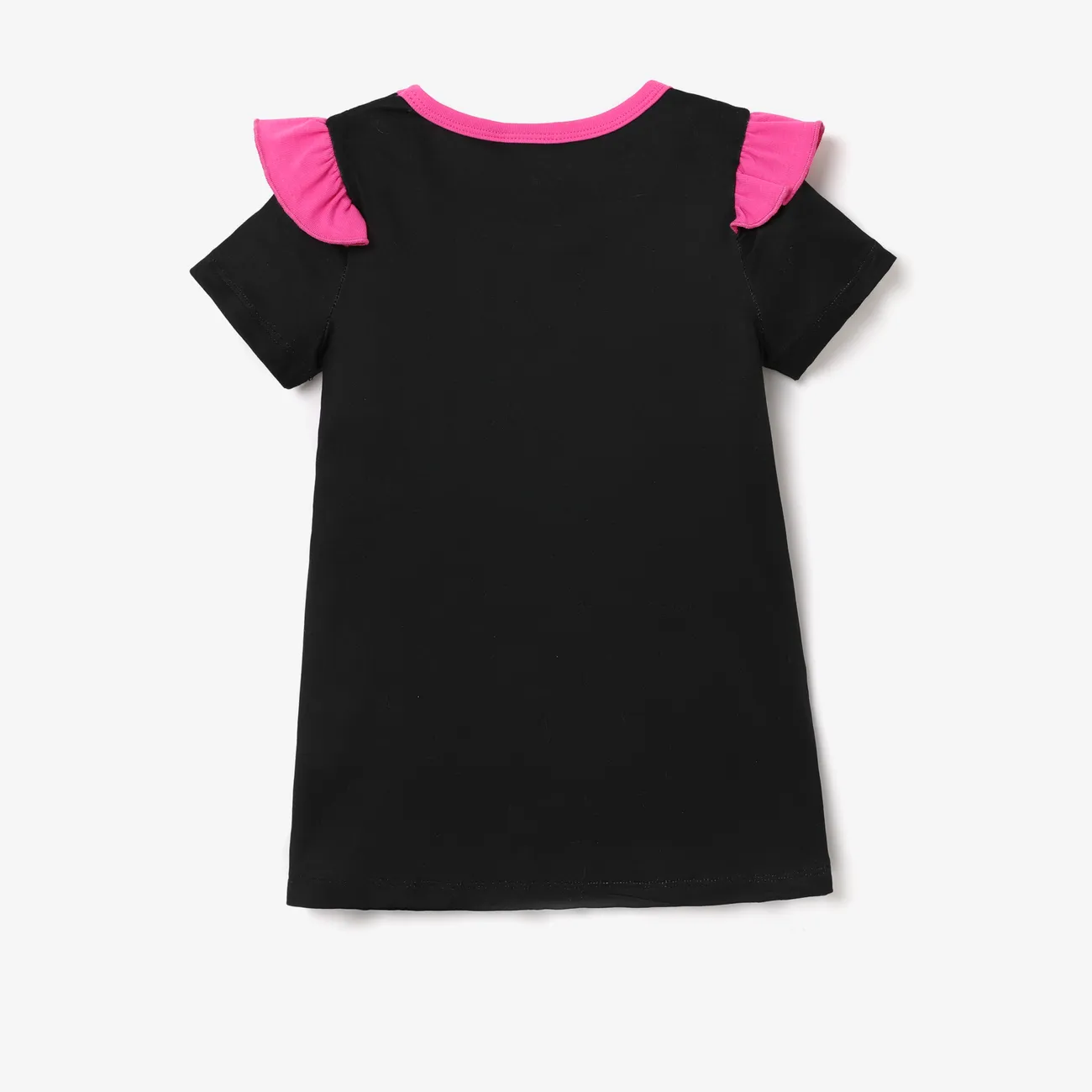 L.O.L. SURPRISE! toddler Girl Graphic Print ruffled dress Black big image 1