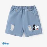 Disney Mickey and Friends Toddler Girl /Toddler Boy Tye-dyed Tee or printed denim shorts DENIMBLUE