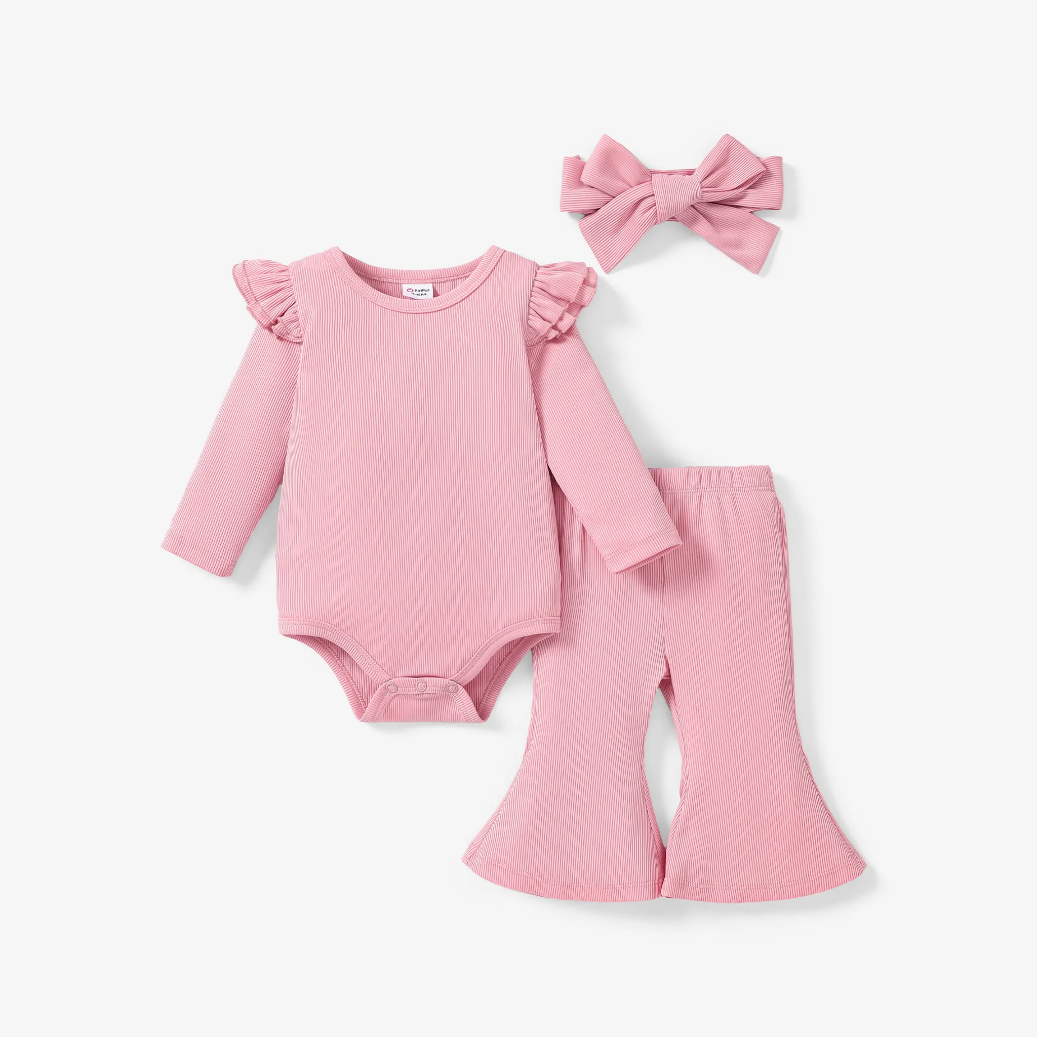 

Sweet 3pcs Polyester and Spandex Baby Girl's Sets