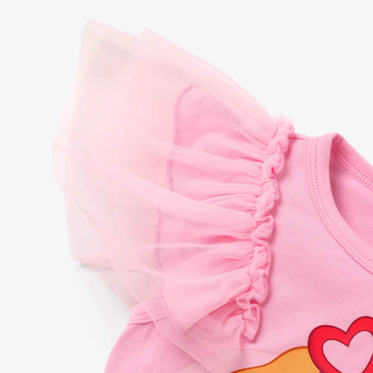 Helfer auf vier Pfoten Muttertag 2 Stück Kleinkinder Mädchen Stoffnähte Kindlich Kostümrock rosa big image 1