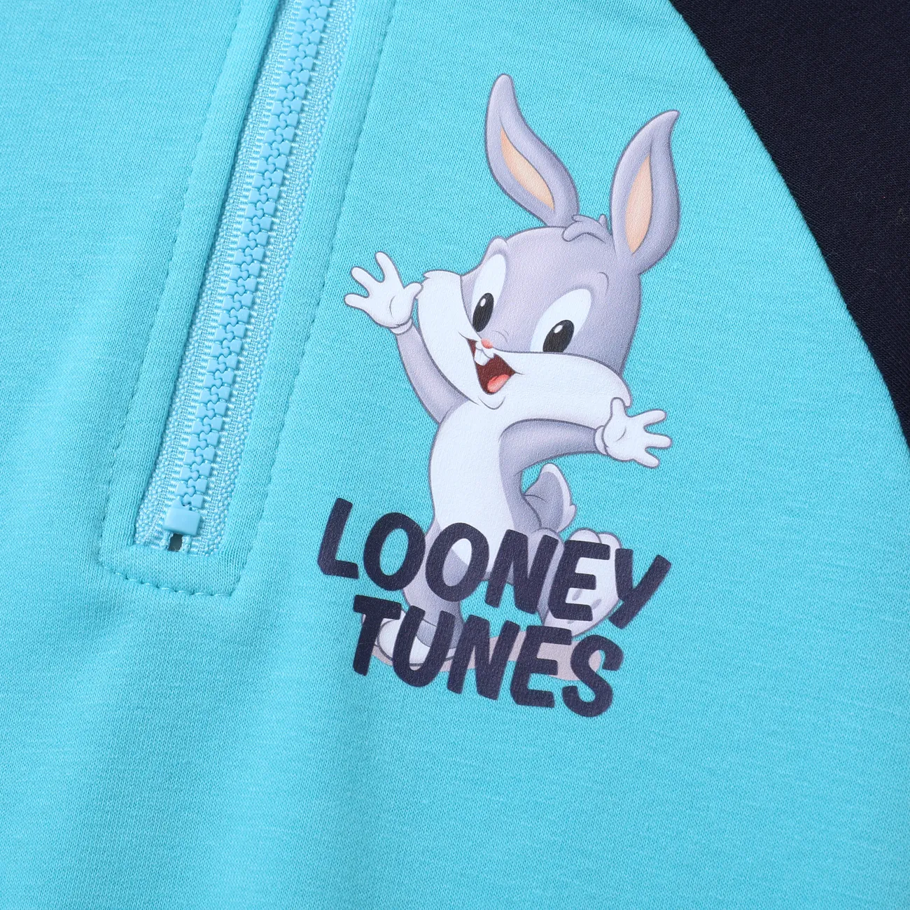 Looney Tunes Ostern Kleinkinder Unisex Stoffnähte Kindlich Sweatshirts blau big image 1