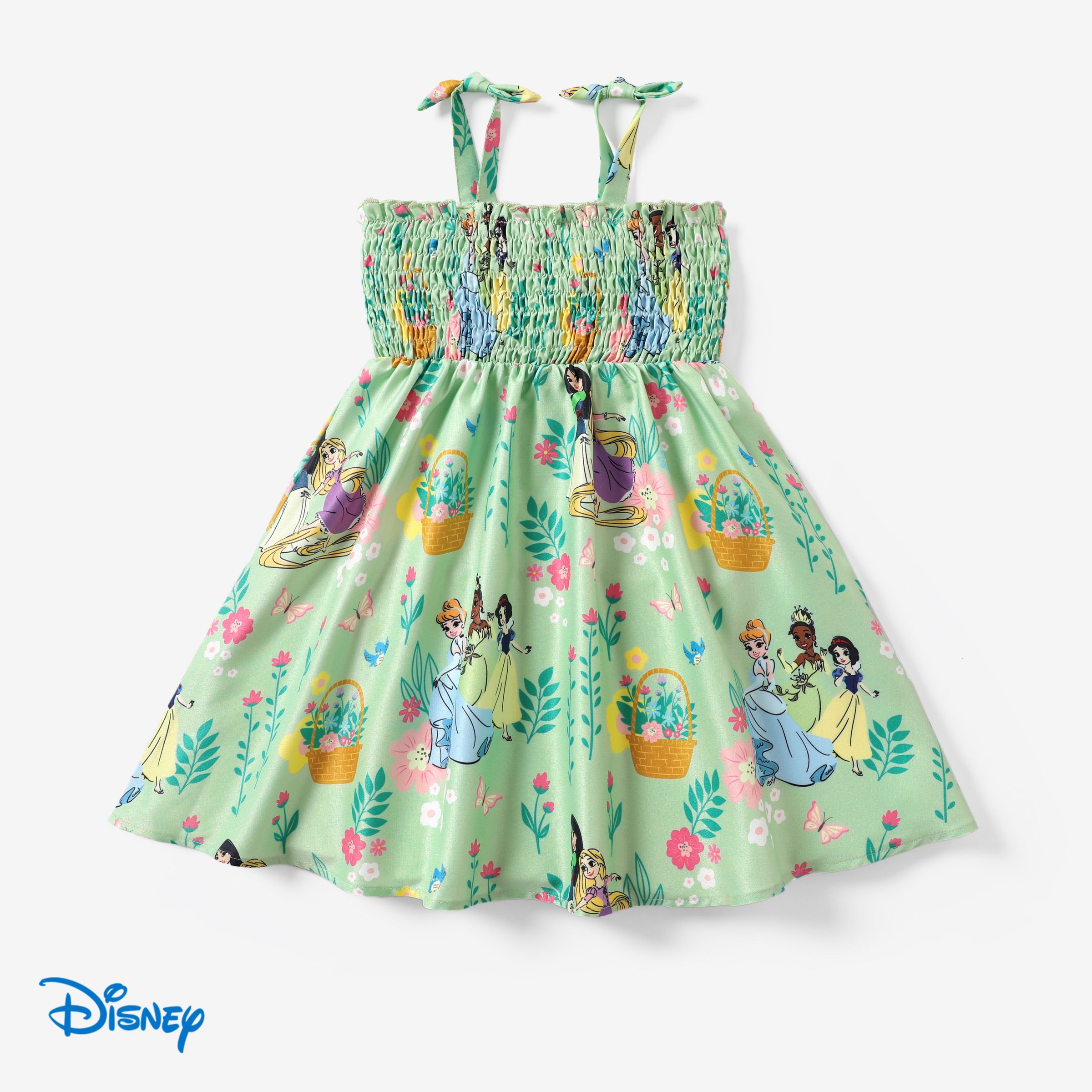 

Disney Princess Toddler Girl Character Print Smocking Dress