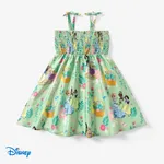 Disney Princess Toddler Girl Character Print Smocking Dress
 Green
