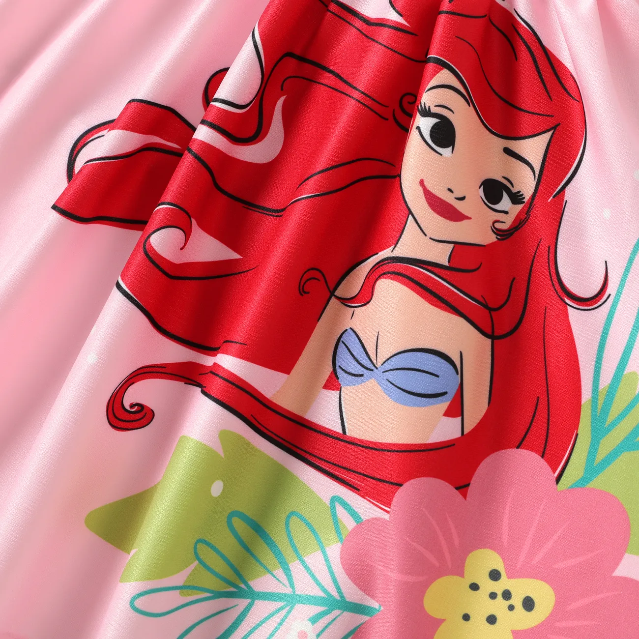 Disney Princess Toddler Girl Character Print Smocking Dress
 Pink big image 1