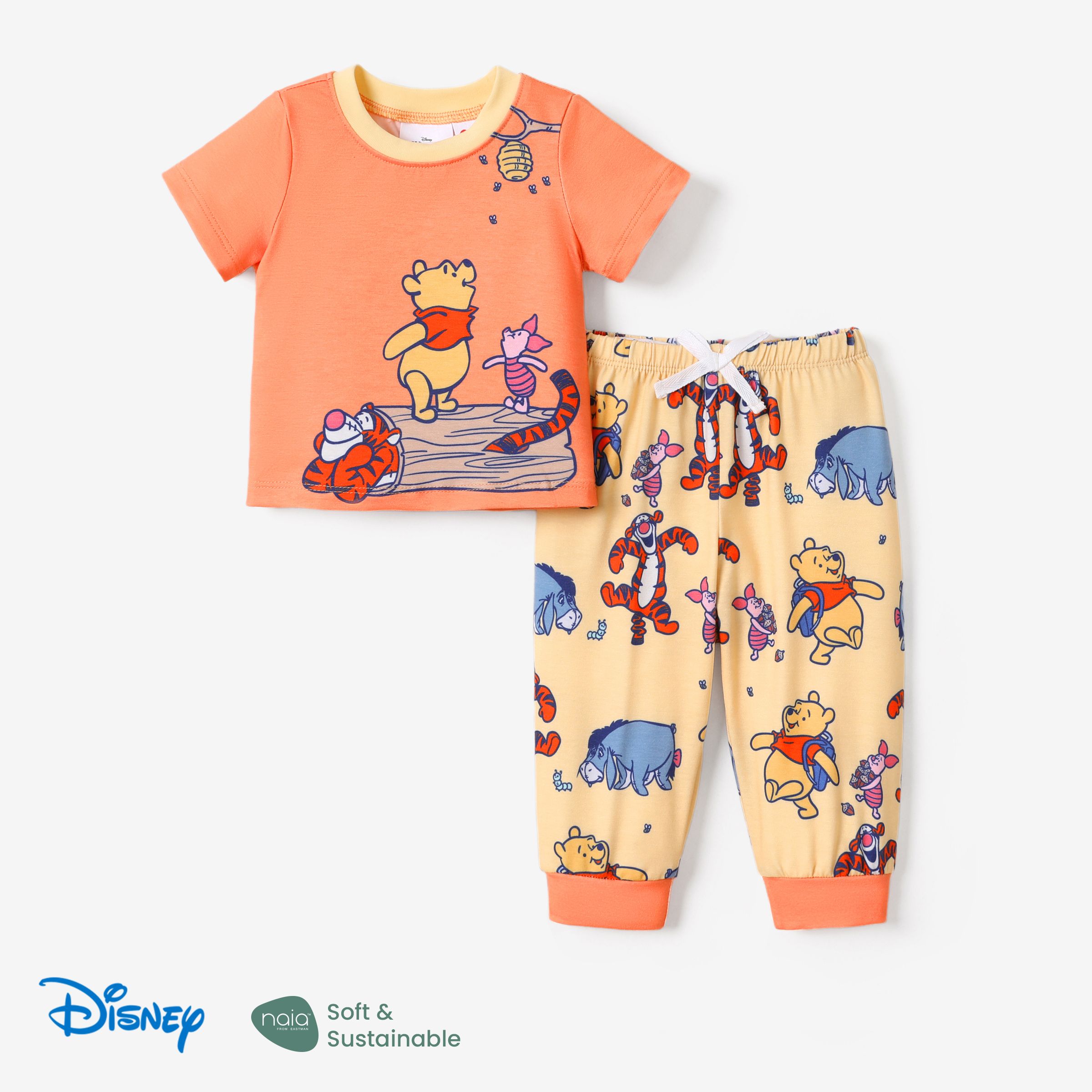 Disney Winnie The Pooh Baby/Toddler Girl/Boy 2pcs Character Naiaâ¢ Print Tee And Pants Set