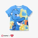 Les Bisounours Pâques Enfant en bas âge Unisexe Enfantin Manches courtes T-Shirt Bleu