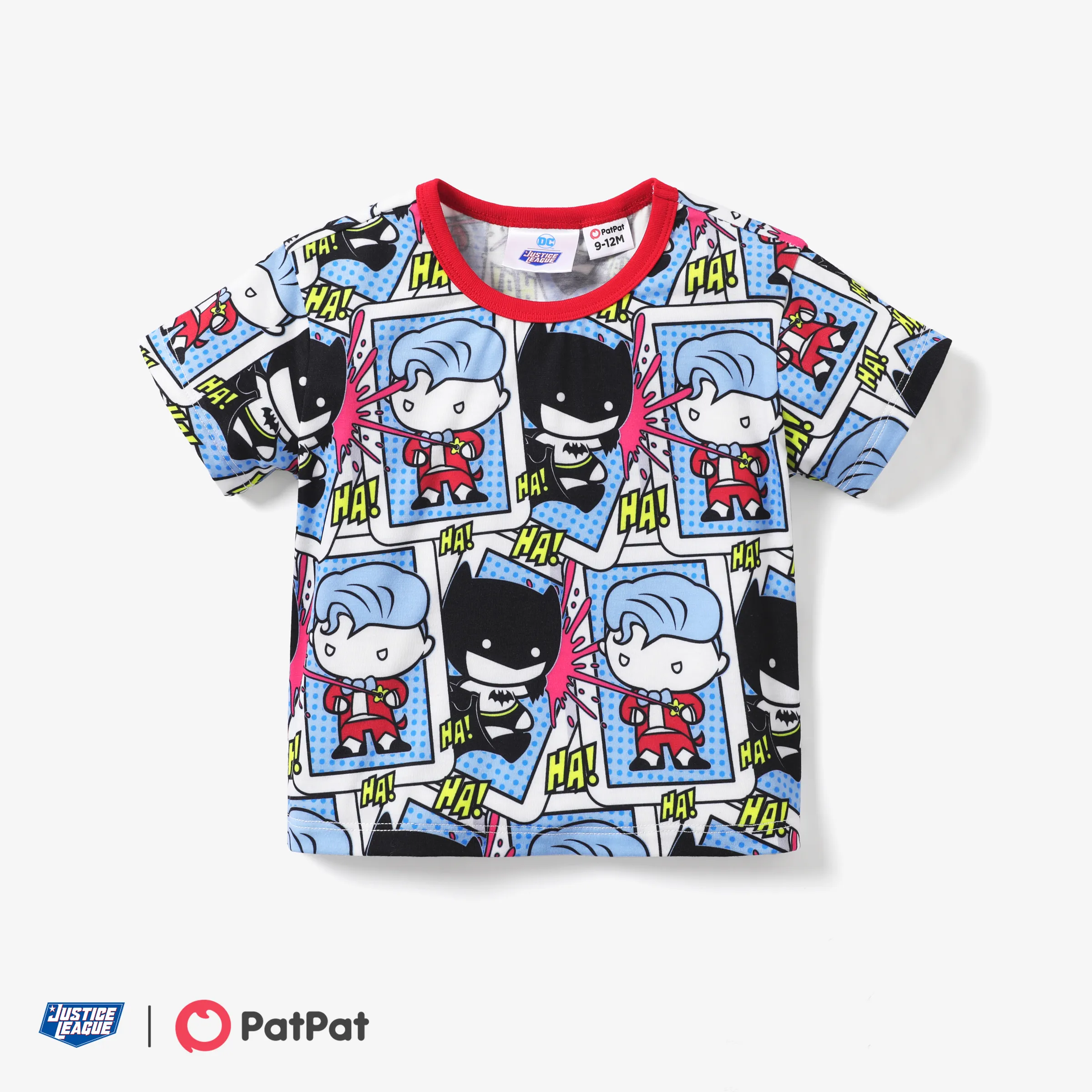 Liga de la Justicia 1pc Baby Boys Character Print Camiseta/Mono Azul