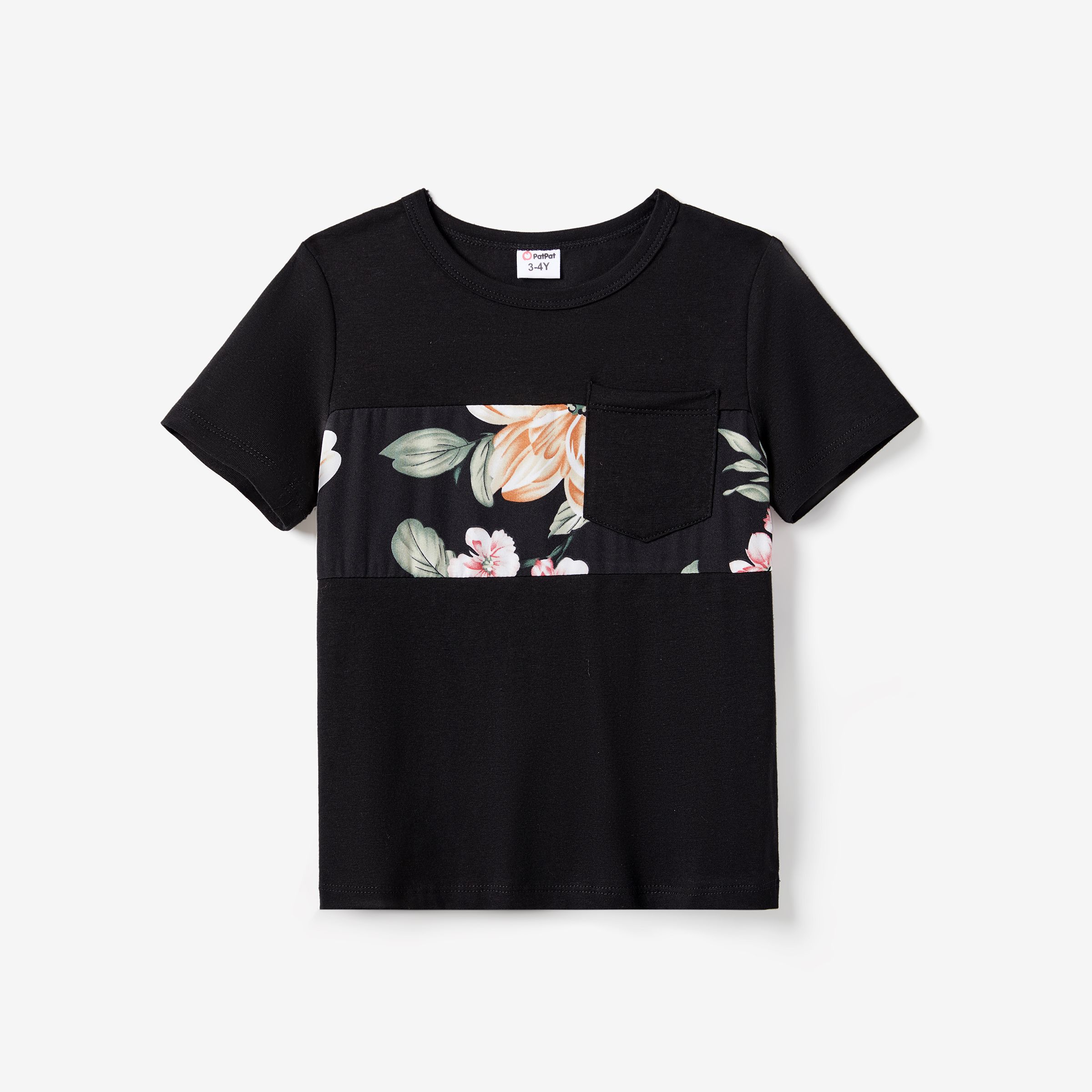 

Family Matching Floral Panel T-shirt and Allover Large Floral Strap Dress Sets